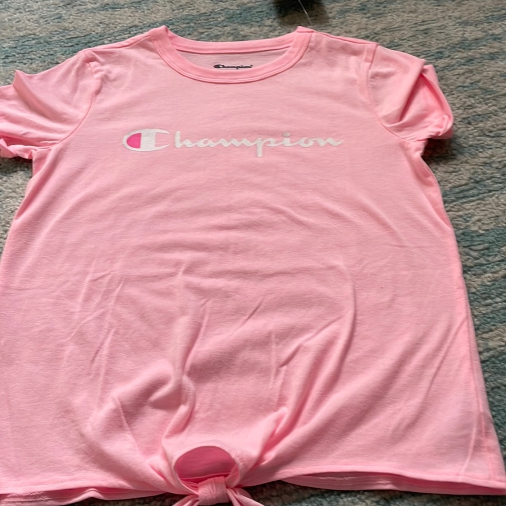 Girls small champion t-shirt pink